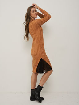 Платье женское 5212-2478. 50437/С12 карамель/чёрный