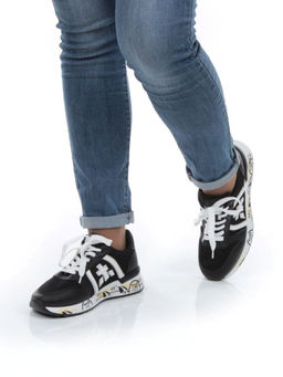 05-6026-83 BLACK Кроссовки женские (искусственные материалы) - No name фото 4