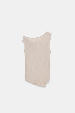 TOP ASIM?TRICO DRAPEADO. / Arena / Vigor? - Zara фото 7