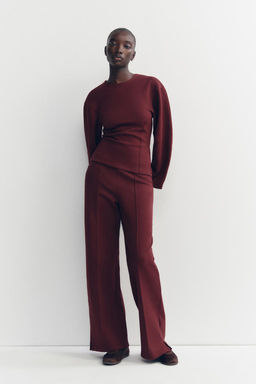 FITTED INTERLOCK SWEATSHIRT - Zara фото 14