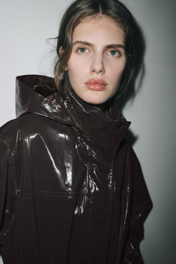 SHINY HOODED PARKA ZW COLLECTION - Zara фото 4