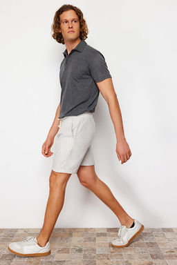Gri Regular Fit Lastik Belli K_sa _ort TMNSS22SR0020 - Trendyolmilla фото 2
