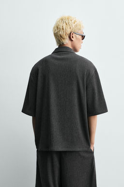 CAMISA RELAXED FIT RELIEVE / Gris Antracita - Zara фото 3
