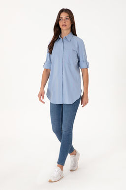 Kad_n Mavi Uzun Kollu G_mlek Sepette S_rpriz _ndirim - U.s. polo assn фото 4