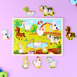 Рамка-вкладыш Животные на ферме - Лесная мастерская фото 3