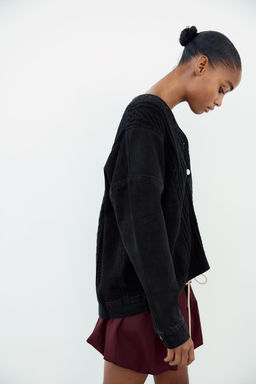 KNIT AND DENIM JACKET - Zara фото 4