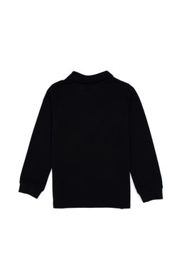 Erkek _ocuk Siyah Basic Polo Yaka Sweatshirt Sepette S_rpriz _ndirim - U.s. polo assn фото 5