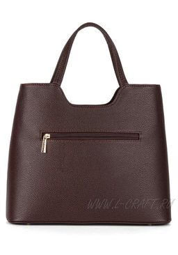 Сумка Модель №1452 | кожзам | гладкий | коричневый | Р908-2 | 29980 - L-craft фото 3