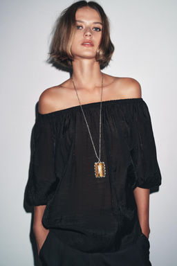 ZW COLLECTION OFF-THE-SHOULDER TOP - Zara фото 2
