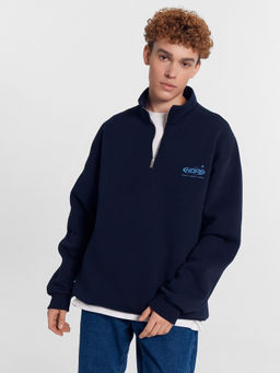 Толстовка мужская синяя с принтом Hope Create Dream Inspire неви +печать 121916