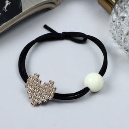 Цена за 6 шт. Резинка для волос «Нонна», сердце, 5 см