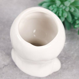 Кашпо 8х7x11 см Спящяя девочка / WN13 /уп 100/ белое - Галеонтрейд фото 5