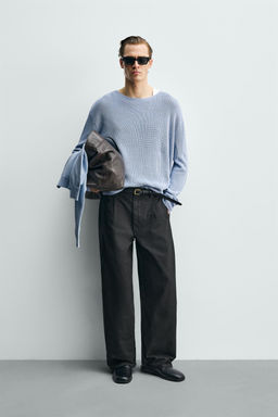 PANTAL?N WIDE  FIT PLIEGUES / Marr?n