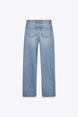 TRF STRAIGHT HIGH-WAIST JEANS - Zara фото 28