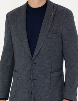 Lacivert Ekstra Slim Fit Spor Tak_m Elbise