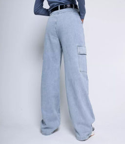 Джинсы #КТ7501, голубой