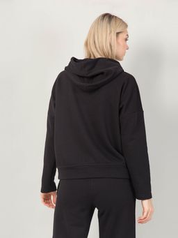 Джемпер из футера с капюшоном - Stilla фото 7