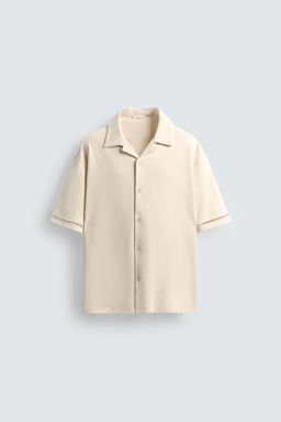 COMFORT SHIRT WITH OPENWORK DETAIL - Zara фото 7
