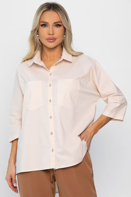 Рубашка классическая Аристократка (бежевая) Б14356-10М - Lt collection фото 8