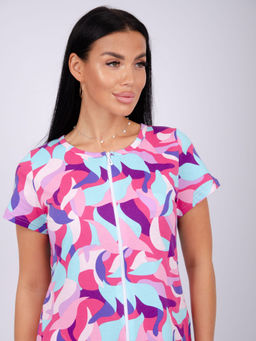 Халат "Красотка 4" абстракция, трикотаж