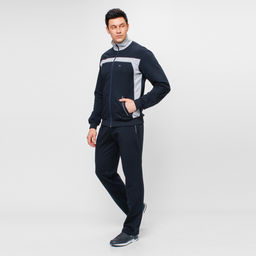 RODOS Спортивный костюм мужской весна/лето М-187 Синий/Меланж  фото 2