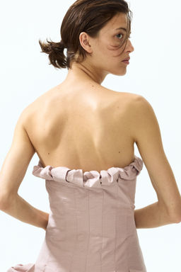 Vestido bandeau con bajo globo - H&m фото 5