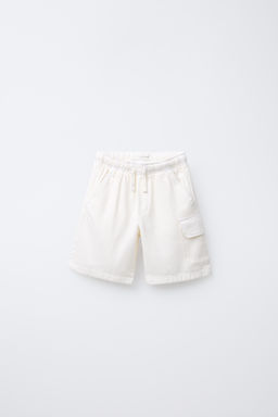 STRAIGHT FLOWING CARGO BERMUDA SHORTS