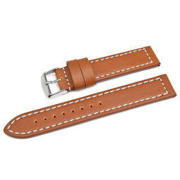 Ремешок для часов натуральная кожа C22-22light-brown-greyXL