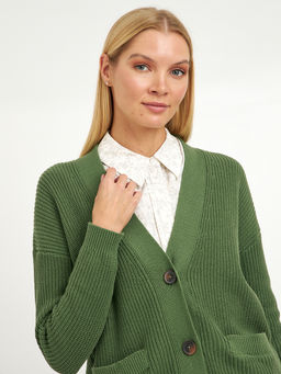 кардиган женский из хлопка с крупными пуговицами - Glenfield фото 7