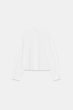 POPLIN SHIRT WITH JEWEL BEADS - Zara фото 8