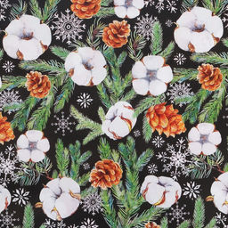 Цена за 10 шт. Бумага упаковочная глянцевая двухсторонняя Хлопок, 70 100 см - Дарите счастье фото 2