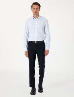 A__k Mavi Slim Fit Uzun Kollu G_mlek - Pierre cardin фото 4
