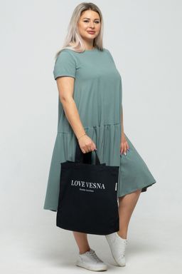 Эко сумка-шоппер из саржи "Love Vesna" (кейс), черный