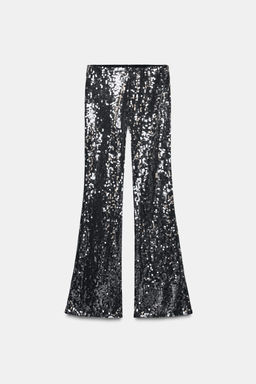 FLARE SEQUIN TROUSERS - Zara фото 7