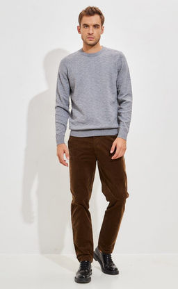 Джемпер мужской P321-15205 серый меланж - Primm фото 4