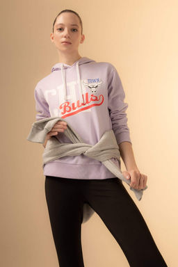 DeFactoFit Толстовка стандартного кроя с капюшоном NBA Chicago  фото 3