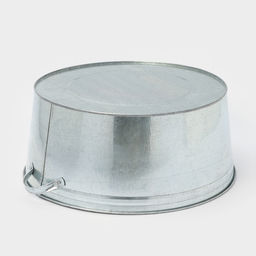 Таз для бани, круглый, оцинкованная сталь, 38 л