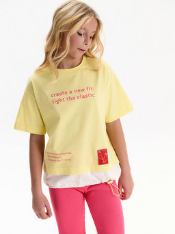 PELICAN, футболка для девочек, Ванильный