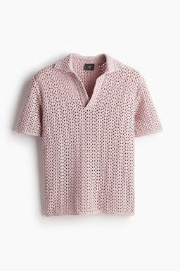 Polo en punto pointelle Loose Fit - H&m фото 5