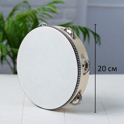 Бубен музыкальная игрушка «Классика», 12 тарелок, 20×20×4.3 см