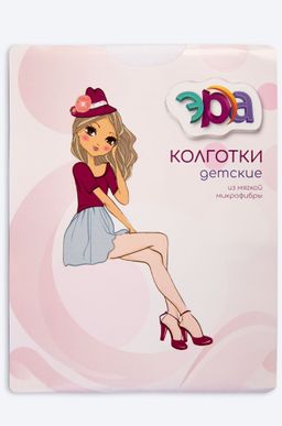 Матовые колготки для девочки с эффектом велюра 60 ден Эра  фото 2