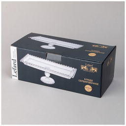 БЛЮДО СЕРВИРОВОЧНОЕ SWEETY НА НОЖКЕ 30Х13Х10 СМ - Lefard фото 2