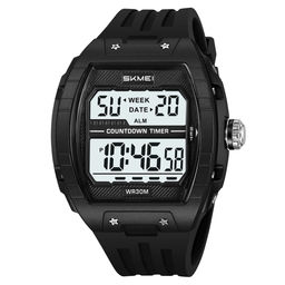 Часы наручные Skmei мужские электронные спортивные 2421black-white