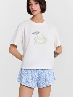 Комплект домашний женский: футболка и шорты - Mark formelle фото 9