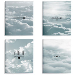 Цена за 2 шт. Книжка записная А6 98х140 мм 32 л. клетка LOREX SOUND IN CLOUDS мягкая обложка с дизайном,...