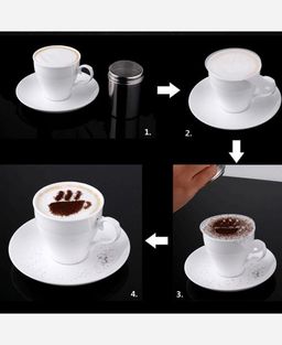 Набор трафаретов кулинарных для украшения выпечки и кофе, 16 шт 9046232 - Yiwu youda import & export co фото 4