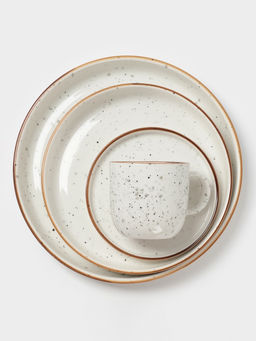 Тарелка Magistro Queil, d=23.6 см, фарфор, белая