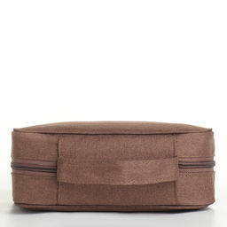 Косметичка - органайзер дорожная на молнии, с карманом, коричневая - Simaland фото 2