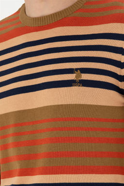 Мужской легкий свитер цвета хаки - U.s. polo assn фото 7