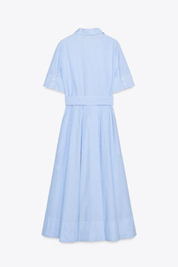 ZW COLLECTION POPLIN SHIRT DRESS - Zara фото 7